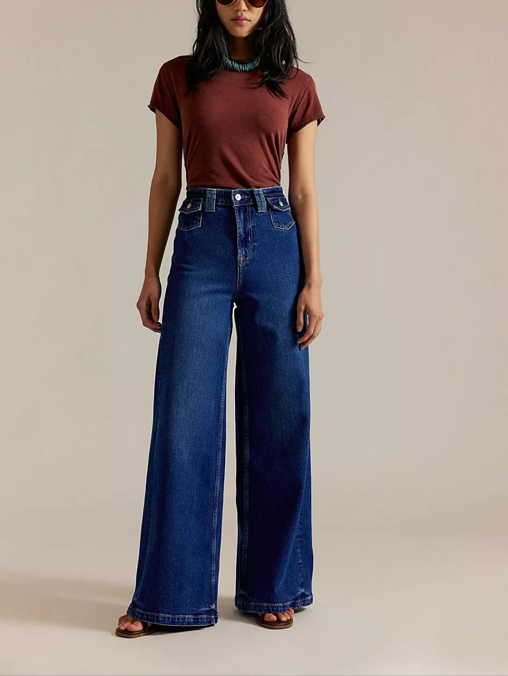 We The Free Kellee High Rise Palazzo Jeans